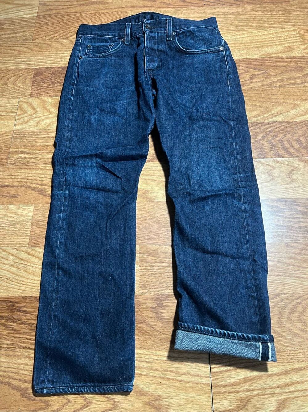 Rag & Bone Men’s Slim Straight Tonal Selvedge Jeans 31x29